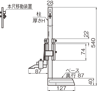 東京都で新たに 新潟精機 ＳＫ 標準ハイトゲージ VHK-20 3338746 | www