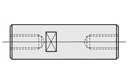 円形支柱(両端めねじ)