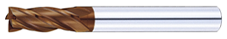 XCPシリーズ超硬スクエアエンドミル　調質鋼・高硬度加工用・4枚刃/レギュラータイプ(アタリ付)