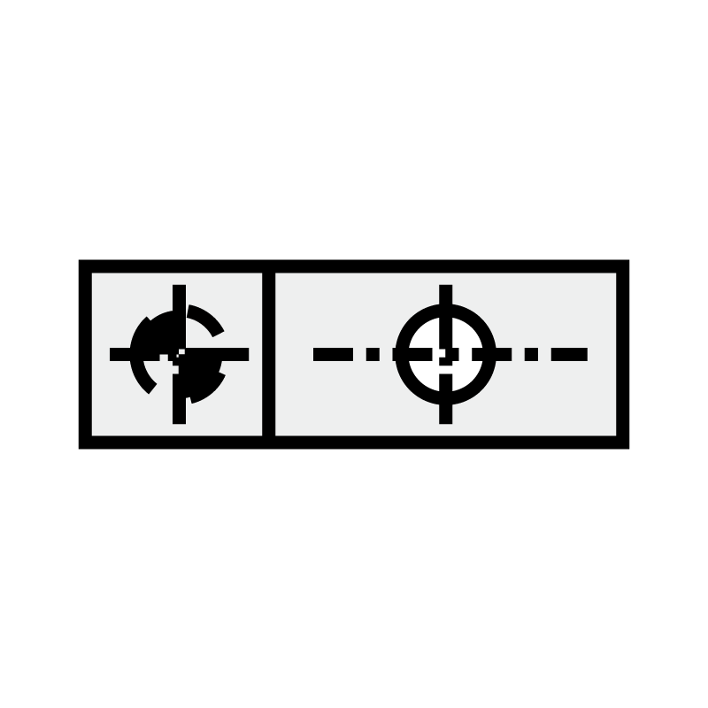 ノック穴１つ・通し穴１つ