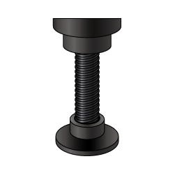 軸先端パッド付き