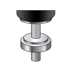 隙間調整ねじ付き