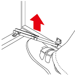 足で持ち上げる