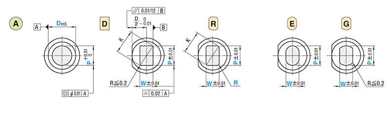 位置決めノック穴付パンチ－HWコーティング（TiCNコーティング＋WPCR処理）－ 