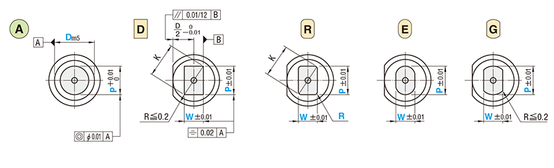 位置決めノック穴付ジェクタパンチ－DLCコーティング－ 