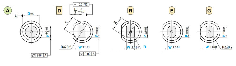 位置決めノック穴付ジェクタパンチ　-α処理- 