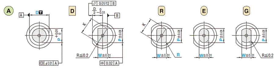 位置決めノック穴付パンチ－NWコーティング（DLCコーティング＋WPCR処理）－ 