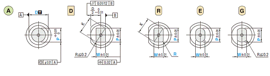 位置決めノック穴付パンチ－NWコーティング（DLCコーティング＋WPCR処理）－ 