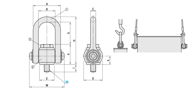 回転アイボルト 