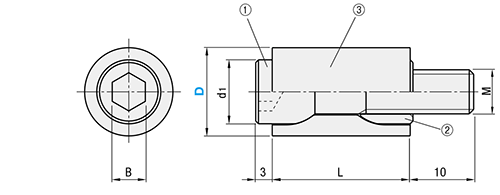 パーティングロック -耐熱・耐磨耗タイプ- 