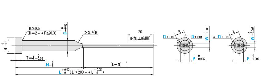 カス上がり対策ボタンダイ　－ツバ付・レギュラ-タイプ－ 