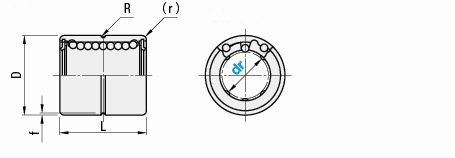 リニアブッシュ　ストレートタイプ　ショート:関連画像