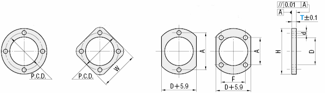 フランジ型高さ調整スペーサー:関連画像
