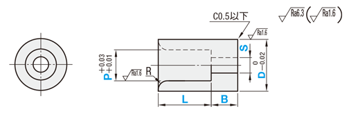検査治具用ブッシュ 段付ストレート | ミスミ | MISUMI(ミスミ)