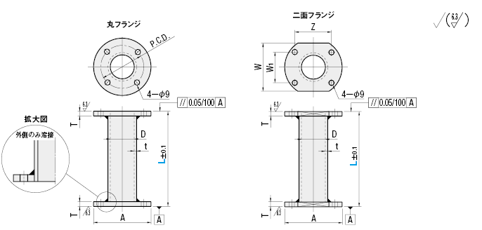 パイプスタンド 溶接タイプ ミスミ Misumi ミスミ