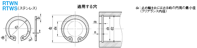 Ｃガタトメワ（ジク（タイヨウ 材質(ステンレス) 規格(M4.8) 入数(2000)  - 4