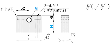 型番 | 調整ねじ用ブロック ザグリ穴付タイプ | ミスミ | MISUMI-VONA 