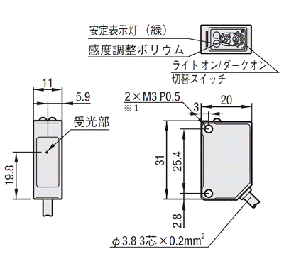 MZL-R | アンプ内蔵型光電センサ －レーザタイプ－ | ミスミ | MISUMI(ミスミ)