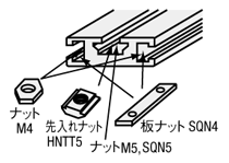 フラットフレーム　ツバなし　溝幅８ｍｍタイプ:関連画像