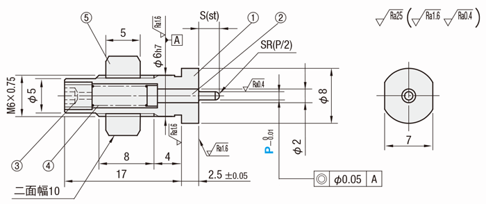 可動小径ピンユニット:関連画像