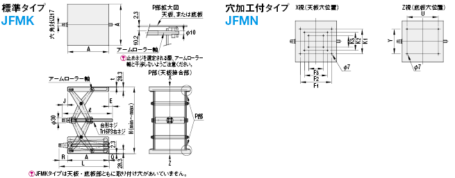 JFMK25-G-SET 昇降ユニット 中荷重タイプ ミスミ MISUMI(ミスミ)