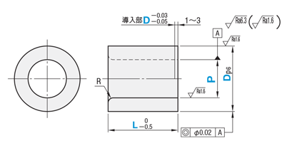 2ページ目)型番 | 検査治具用ブッシュ ストレート 圧入タイプ
