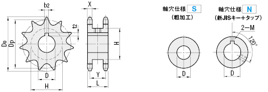 cadデータ 自転車スプロケット製図