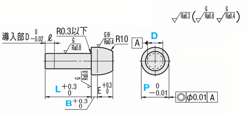 位置決めパイロットピン　－圧入－:関連画像