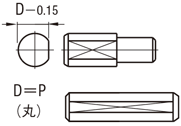 位置決めピン　小頭テーパタイプ　テーパ角度・ＤＰ公差　－めねじ－:関連画像