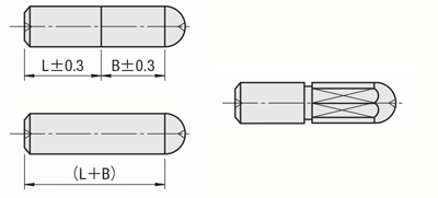 位置決めピン　小頭球面タイプ　ＤＰ公差選択　－めねじ－:関連画像