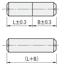 位置決めピン　小頭フラットタイプ　ＤＰ公差選択　－圧入－:関連画像