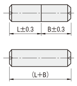 位置決めピン　小頭フラットタイプ　ＤＰ公差選択　－めねじ－:関連画像