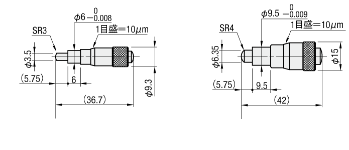 ステージメンテナンス部品 マイクロメータヘッド（ストローク±3