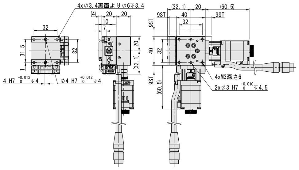 エコノミーシリーズ】 自動ステージXY軸 リニアボール | ミスミ
