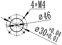 モータ取付穴-2