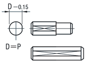 位置決めピン　高硬度ステンレス　小頭テーパ　－圧入－:関連画像