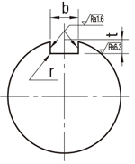 シャフト　片端おねじ逃げ溝付き:関連画像