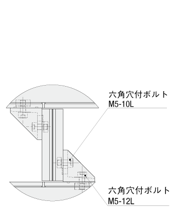 アタッチメント付きプラコンビチェーンコンベヤ JVシリーズ ヘッド駆動（直交軸）