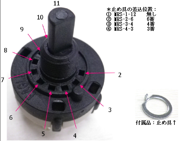 MRS-1-12 | ロータリースイッチ（バリュー品） ﾛｰﾀﾘｰｽｲｯﾁ PB | ミスミ