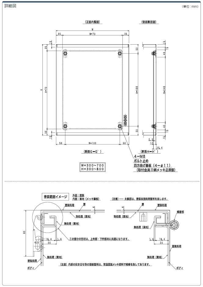 驚きの価格が実現！】 カネソウ マシンハッチ用 打込金具 RSV-18-600