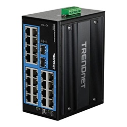 26ポート 堅牢 産業用ギガビットDINレールスイッチ TI-G262