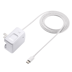 Usb Type Cケーブル一体型ac充電器 3a ホワイト Aca Ip48cw サンワサプライ Misumi Vona ミスミ