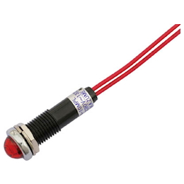 サカズメ LED表示灯 DA-10MPL (AC/DC100V接続)Φ10 赤