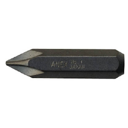 アネックス インパクトドライバー用ビット +1×36 対辺8mm六角軸 (AK-21P-1-36)