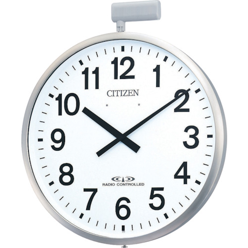 ポールウェーブsf 電波掛時計 ステンレス材銀色ヘアライン仕上 シチズン リズム時計 Misumi Vona ミスミ