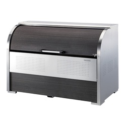 ゴミ収集庫 ステンレスタイプ 幅1650mm 奥行900mm 木目シート貼り CKS-1609MS