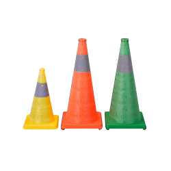 Ea9ft 1 245 245 410mm カラーコーン 伸縮式 245x245x410mm 黄 ウエイト付 エスコ Misumi Vona ミスミ