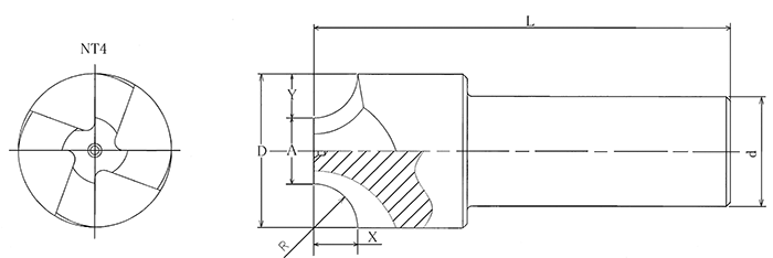 ストライプ デザイン/Striipe design フクダ精工 センター面取りミル ６０°×３０ ＣＭ−６０Ｘ３０ １本 （メーカー直送） 電動工具