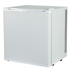 ミニ冷蔵庫 20L ペルチェ式 無音 3段階温度調節 仕切り棚の調節可 ホワイト 6300051861