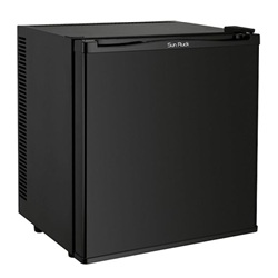 ミニ冷蔵庫 20L ペルチェ式 無音 3段階温度調節 仕切り棚の調節可 ブラック 6300051860